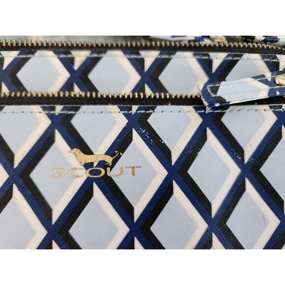 SCOUT Crossbody & Wallet Set of 3 Navy White Geometric Print - Picture 7 of 13